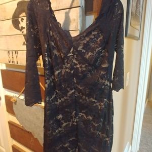 Blk lace cocktail dress